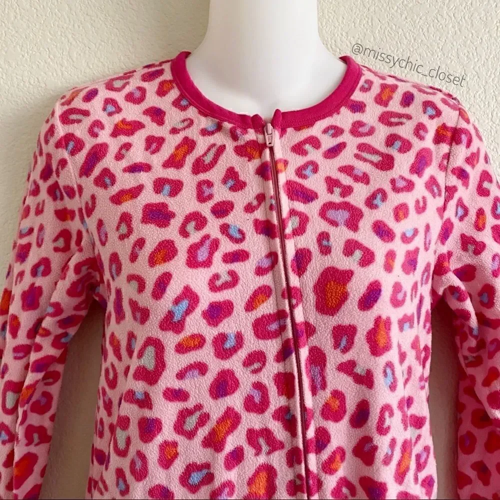 Circo Kids Girls Size Large Leopard Jumpsuit Pajama